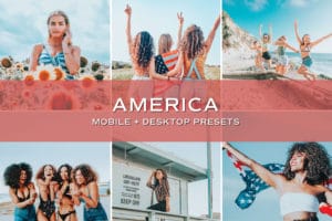 5 America Lightroom Presets | Mobile + Desktop