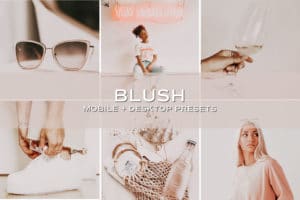 5 Blush Lightroom Presets | Mobile + Desktop
