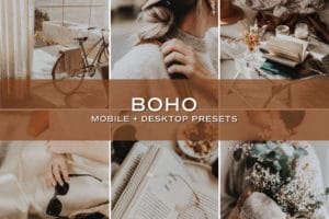 5 Boho Lightroom Presets | Mobile + Desktop