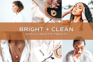 5 Bright and Clean Lightroom Presets | Mobile + Desktop