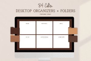 Coffee Mac Wallpaper Organizers and Folder Icons