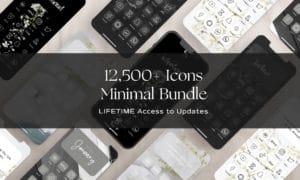 12500+ Minimal iOS App Icon Bundle