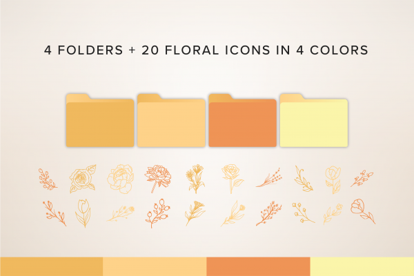 Citrus Mac Wallpaper Organizers and Folder Icons - Image 3