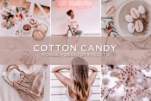 5 Cotton Candy Lightroom Presets | Mobile + Desktop