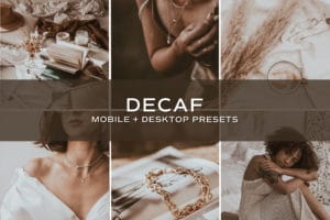 5 Decaf Lightroom Presets | Mobile +Desktop