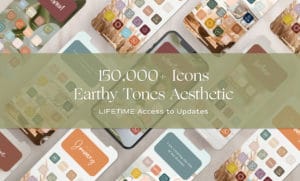 150K+ Earthy Tones iOS App Icons