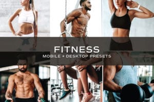 5 Fitness Lightroom Presets | Mobile + Desktop