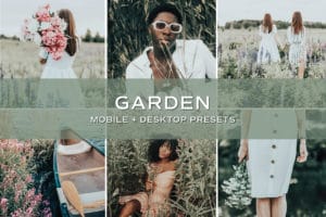 5 Garden Lightroom Presets  | Mobile + Desktop