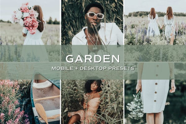 5 Garden Lightroom Presets  | Mobile + Desktop