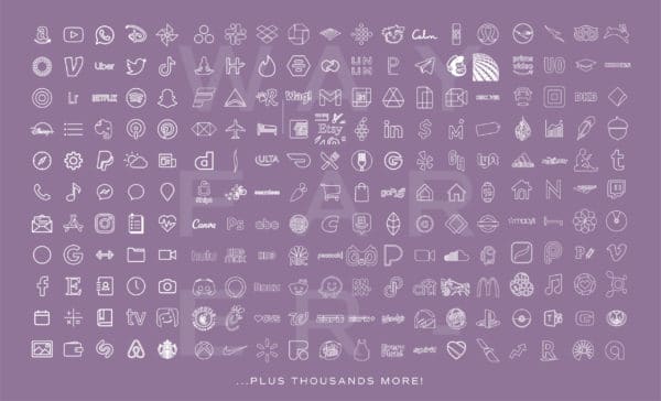 9500+ Purple iOS App Icons - Image 4