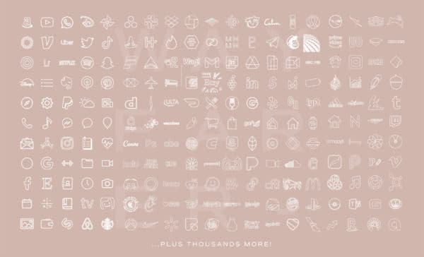 2500+ Pink iOS App Icons - Image 4