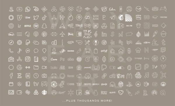 12000+ Neutral Beige iOS App Icons - Image 4