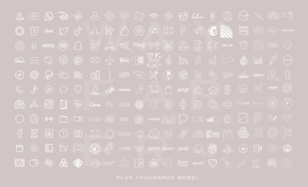 2500+ Lilac iOS App Icons - Image 4