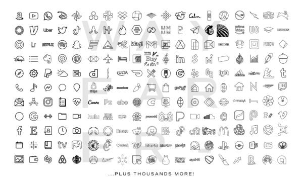 2500+ White iOS App Icons - Image 4