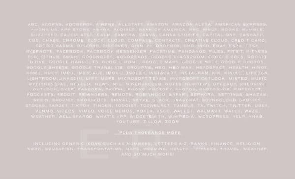 2500+ Lilac iOS App Icons - Image 5
