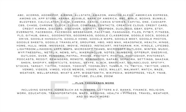 2500+ White iOS App Icons - Image 5