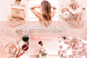 5 Georgia Peach Lightroom Presets | Mobile + Desktop