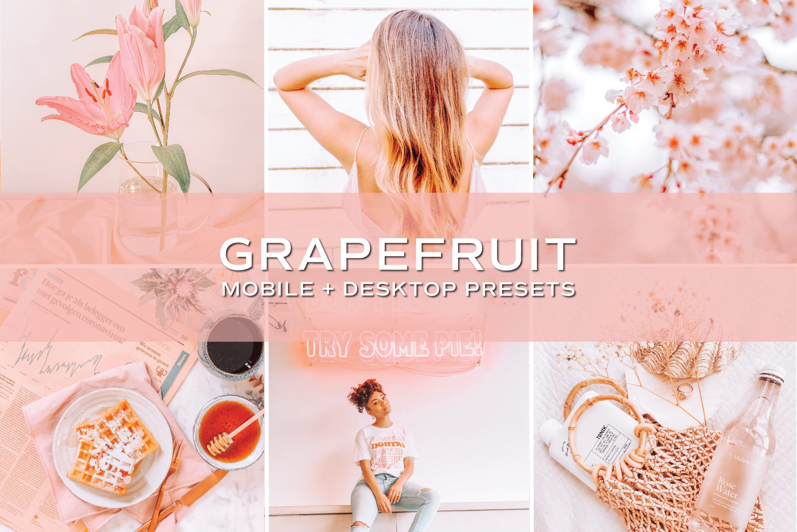 5 Grapefruit Lightroom Presets | Mobile + Desktop