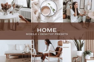 5 Home Lightroom Presets | Mobile + Desktop