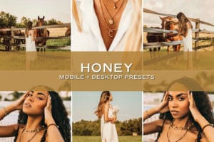 5 Honey Lightroom Presets | Mobile + Desktop