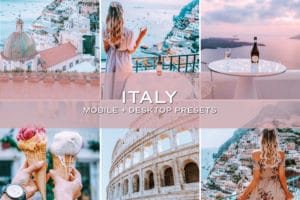 5 Italy Lightroom Presets | Mobile + Desktop