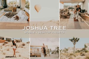 5 Joshua Tree Lightroom Presets | Mobile + Desktop