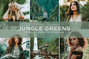 5 Jungle Greens Lightroom Presets | Mobile + Desktop