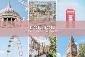 5 London Lightroom Presets | Mobile + Desktop