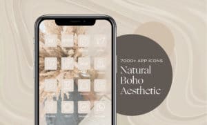 7000+ Natural Boho iOS App Icons