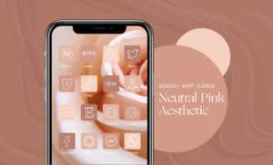 9500+ Neutral Pink iOS App Icons