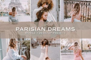 5 Parisian Dreams Lightroom Presets | Mobile + Desktop