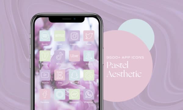 9500+ Pastel iOS App Icons