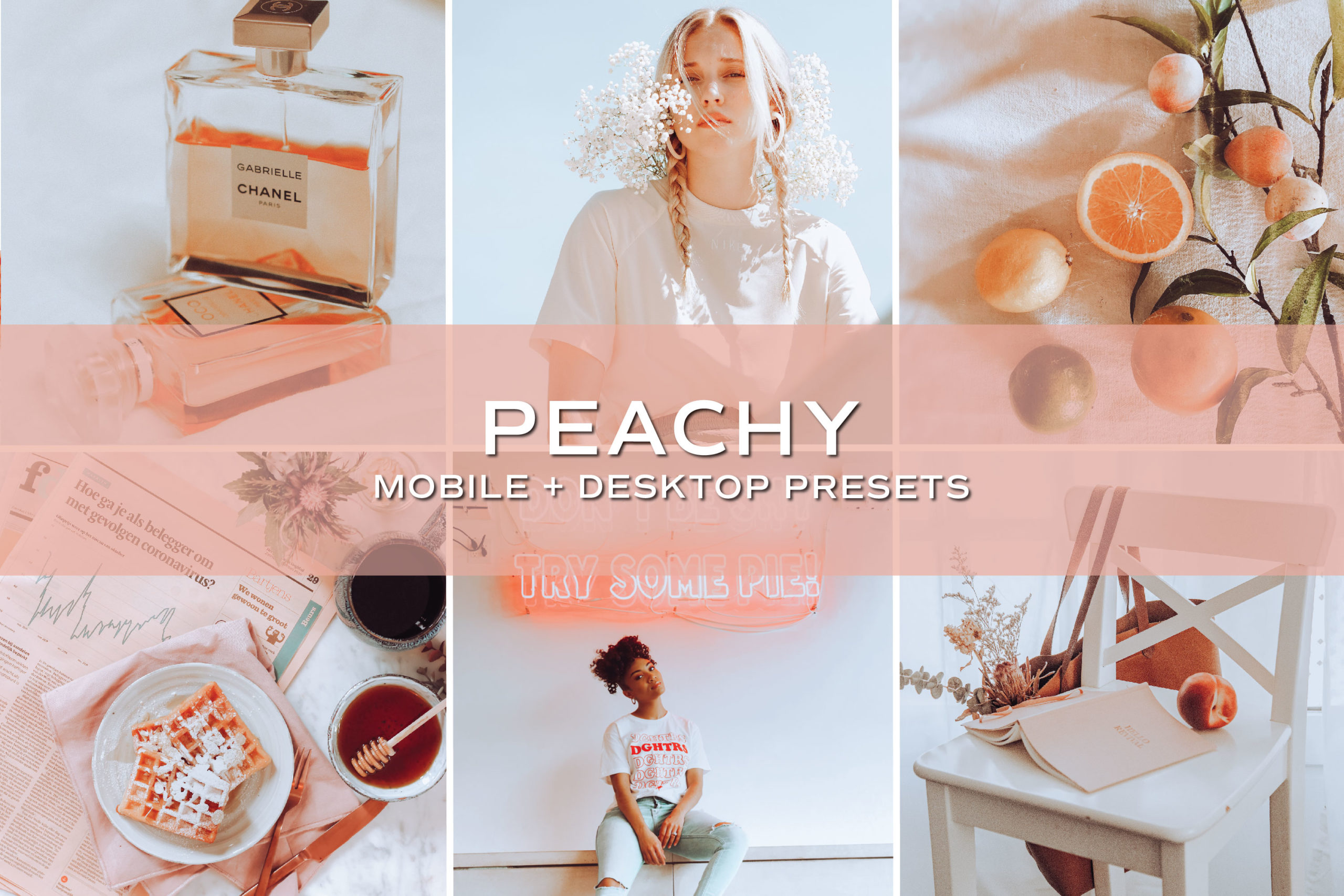 5 Peachy Lightroom Presets | Mobile + Desktop