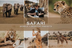5 Safari Lightroom Presets | Mobile + Desktop