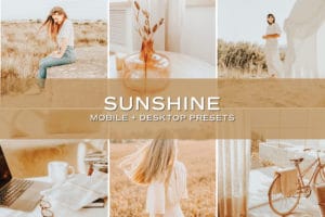 5 Sunshine Lightroom Presets | Mobile + Desktop