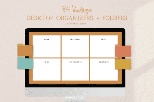 Vintage Mac Wallpaper Organizers