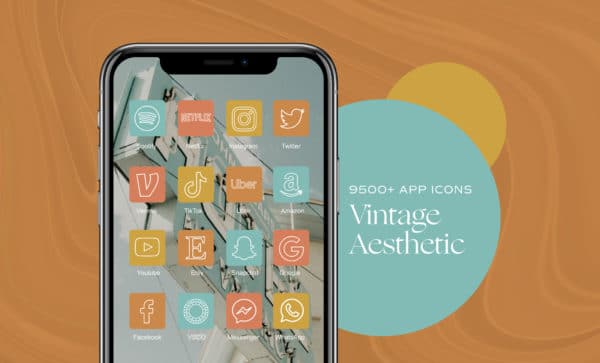 9500+ Vintage iOS App Icons
