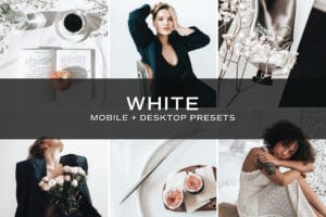 5 White Lightroom Presets | Mobile + Desktop