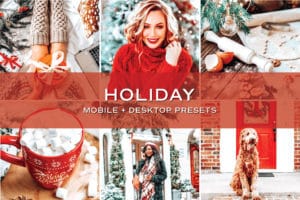 5 Holiday Lightroom Presets | Mobile + Desktop
