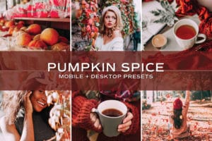 5 Pumpkin Spice Lightroom Presets | Mobile + Desktop