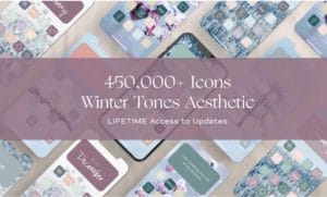 450K+ Winter Tones iOS App Icons