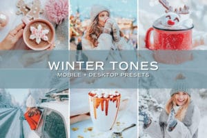 5 Winter Tones Lightroom Presets | Mobile + Desktop