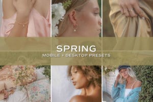 5 Spring Lightroom Presets | Mobile + Desktop